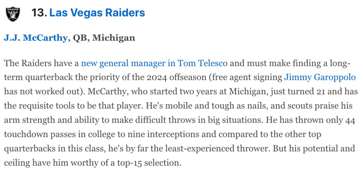 jj mccarthy draft